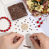 600Pcs Brass Smooth Round Beads KK-PA0001-17-3