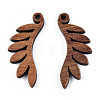 Natural Walnut Wood Pendants WOOD-T023-20-1