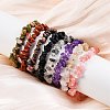 Chip Gemstone Stretch Beaded Bracelets for Kids BJEW-JB06305-1