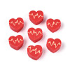 Valentine's Day Handmade Polymer Clay Beads CLAY-T023-15-1