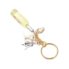 Resin & Glass & Alloy Keychain KEYC-JKC01158-01-4