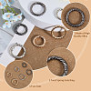 12Pcs 6 Styles Alloy Twist Spring Gate Ring FIND-CA0007-96-5