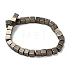 Natural Gold Pyrite/Golden Pyrite Beads Strands G-F833-F01-01-3