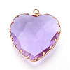 Transparent Glass Pendants KK-N283-01H-G-1