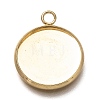 304 Stainless Steel Pendant Cabochon Settings X-STAS-Z030-01B-G-1