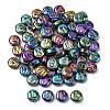 Electroplate Transparent Glass Beads EGLA-L047-02C-1