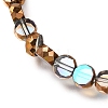 Electroplated Transparent Glass Beads Strands GL-CBA98F0-06B-07-2