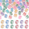 50Pcs Acrylic European Beads MACR-TADJ0001-13D-2
