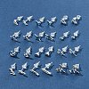 2 Pairs Alloy Stud Earrings for Women EJEW-FS0001-27C-8
