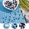 300Pcs 2 Colors 2-Hole Opaque Glass Seed Beads SEED-AR0001-31-4