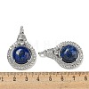 Dyed Natural Lapis Lazuli with Clear Cubic Zirconia Pendants G-G133-01P-22-3