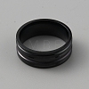 201 Stainless Steel Grooved Finger Ring for Men RJEW-WH0011-14B-2