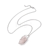 3Pcs 3 Styles 304 Stainless Steel Cable Chain Macrame Pouch Empty Stone Holder Necklace Making NJEW-JN04970-6