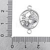 Brass Pave Clear Cubic Zirconia Connector Charms KK-Z066-08P-3