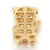 Brass Micro Pave Cubic Zirconia Slide Charms ZIRC-E154-08-NR-3