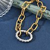 Two Tone 304 Stainless Steel Link Bracelets BJEW-P396-01E-A-3