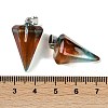 Spray Painted Glass Pendants GLAA-Z007-03G-3