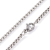 Titanium Steel Box Chain Necklaces NJEW-P304-01C-3