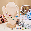  40Pcs 20 Styles Faceted Glass Rhinestone Pendants GLAA-TA0001-44-15