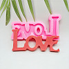 Word LOVE DIY Candle Silicone Molds CAND-PW0001-091-1