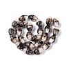 Two Tone Color Handmade Foil Glass Beads FOIL-Q001-01H-2