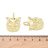 Brass Micro Pave Clear Cubic Zirconia Pendants ZIRC-Z001-01G-1-3