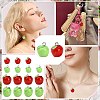 20Pcs 4 Styles Spray Painted Opaque Resin Pendants RESI-FS0002-42-6