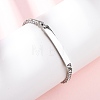 304 Stainless Steel Rhinestone Cup Chain Bracelets BJEW-G753-02P-03-1