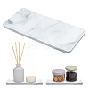 Rectangle Marble Print Porcelain Jewelry Trays DJEW-JOY0001-02-1