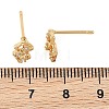 SHEGRACE Brass Micro Pave Clear Cubic Zirconia Stud Earring XGRQ4N172-729G-3