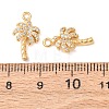 Brass Micro Pave Cubic Zirconia Pendants KK-A284-10A-G-3