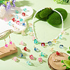 32Pcs 8 Style Glass Pendants PALLOY-TAC0300-7