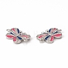 Brass Micro Pave Cubic Zirconia Connector Charms KK-E068-VB407-2-3