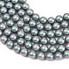 Frosted Glass Pearl Beads Strands GLAA-A044-08A-15-3