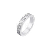 925 Sterling Silver with Micro Pave Cubic Zirconia Rings VE1152-4-1