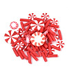Christmas Handmade Polymer Clay Sprinkles Mix CLAY-N013-03-2
