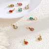 10Pcs 5 Colors 304 Stainless Steel Charms PALLOY-LP00007-1