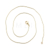 Brass Serpentine Chains Necklace for Women NJEW-P265-14G-3