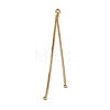 Brass Square Snake Chain Big Pendants LS-KK-G510-09G-1