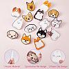 16 Pieces Acrylic Dog Brooch Pins Set JBR112A-5