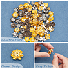   96Pcs 6 Style  Iron Bead Caps IFIN-PH0005-14-4