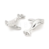 Rack Plating Alloy Pendants with Rhinestone PALLOY-Q005-06P-2