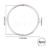 6Pcs 304 Stainless Steel Jump Rings STAS-GF0001-14-2