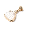 Natural Shell Carved Pendants KK-N290-06G-2