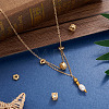 10Pcs 5 Styles Brass Clear Cubic Zirconia Beads KK-SW0001-02-16