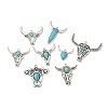 Bohemian Synthetic Turquoise Cattle Pendants FIND-Z112-01AS-1