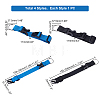   4Pcs 4 Style Nylon Adjustable Add-A-Bag Luggage Strap & Polyester Luggage Straps FIND-PH0007-06-WH-3