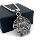 Vintage Punk Style 304 Stainless Steel Buddha Pendant Necklaces for Men MR6737-3