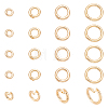 20Pcs 4 Styles Brass Open Jump Rings KK-UN0006-08-1