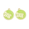 Tennis Alloy Enamel Pendants AL-CBA292F-02M-G-1
